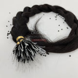 LAGAH Premium, Nano - Tips Hair Extensions ( 25 Strands ) with Plastic Pin Point