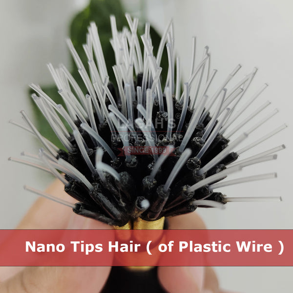 LAGAH Premium, Nano - Tips Hair Extensions ( 25 Strands ) with Plastic Pin Point