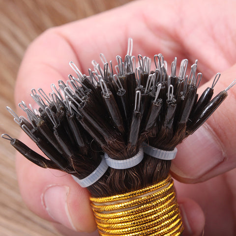 LAGAH Premium, Nano - Tips Hair Extensions ( 25 Strands ) with Steel Pin Point - LAGAH Hair Products